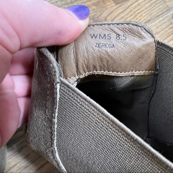 Chain Toe Ankle Booties Bohemian Edgy Faux Leather Suede Brown 8.5 - Picture 8 of 10